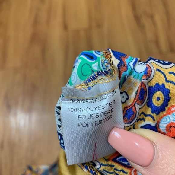 Vegas Collection Boho Paisley Print Satin Dress - Picture 8 of 11